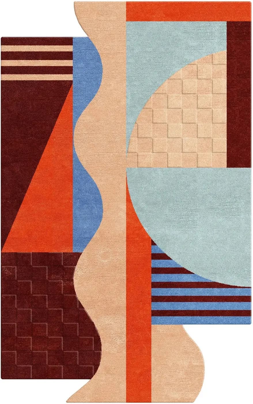 Euphoria Noir Hand-Tufted Abstract Rug view 1