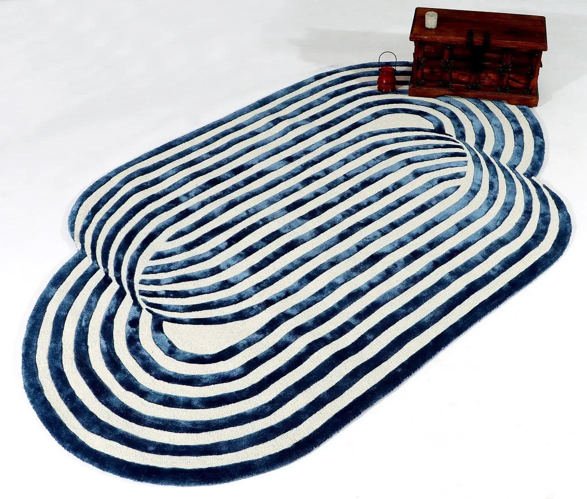 Loops Hand-Tufted Sculpted Wool Rug view 2