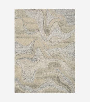 Pathways Slate Linear Abstract Rug view 1