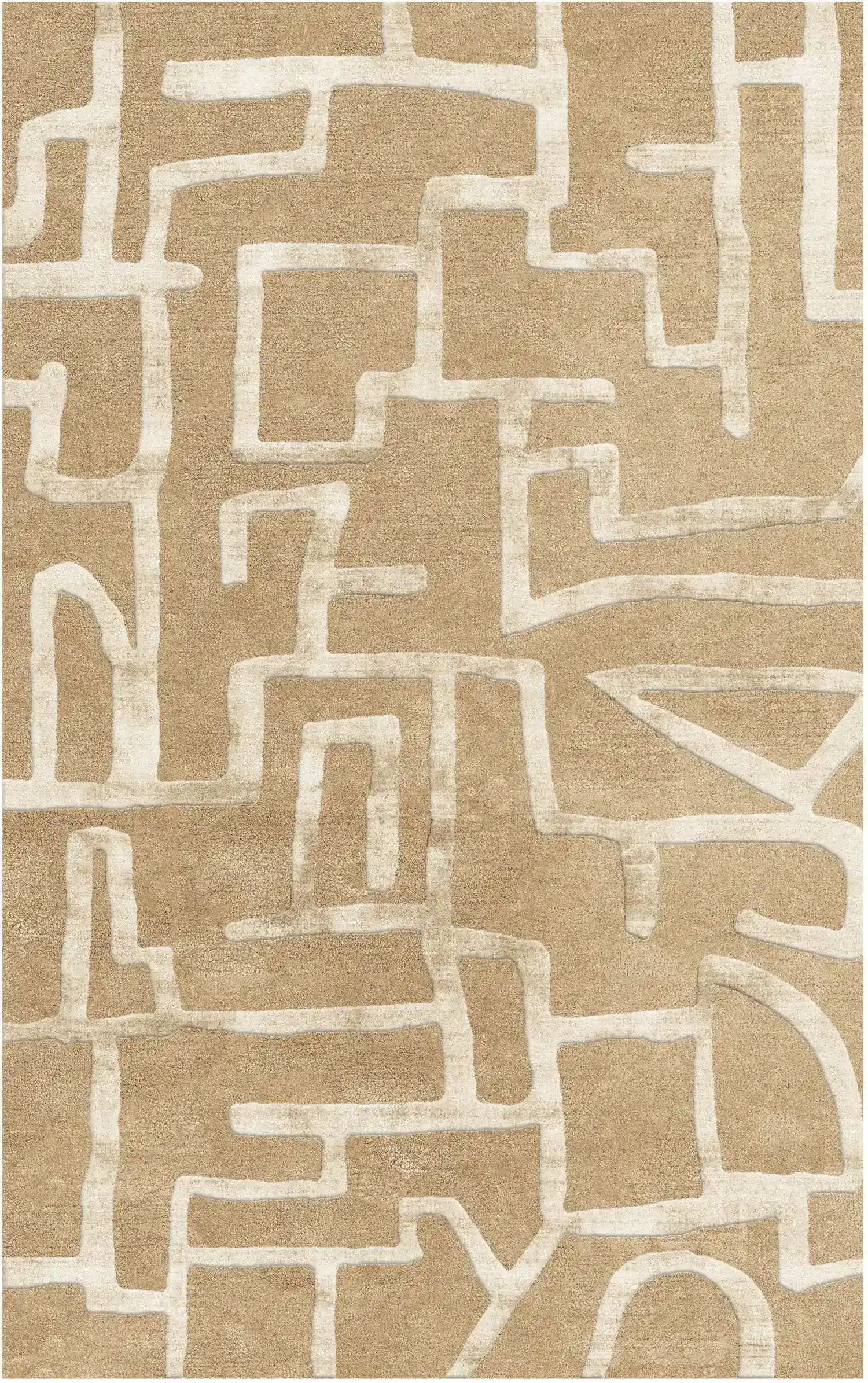 Volara Contemporary Hand-Tufted Wool Rug view 1