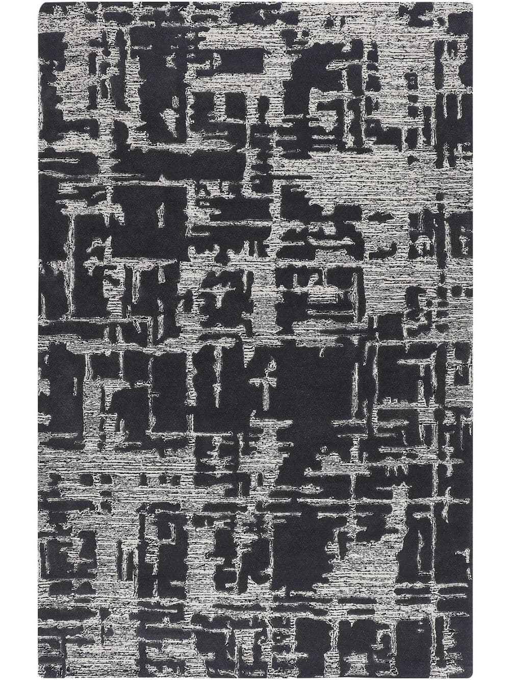 Scupt Hand-Tufted Relief Wool Rug - Handcrafted Dining Table Rugs