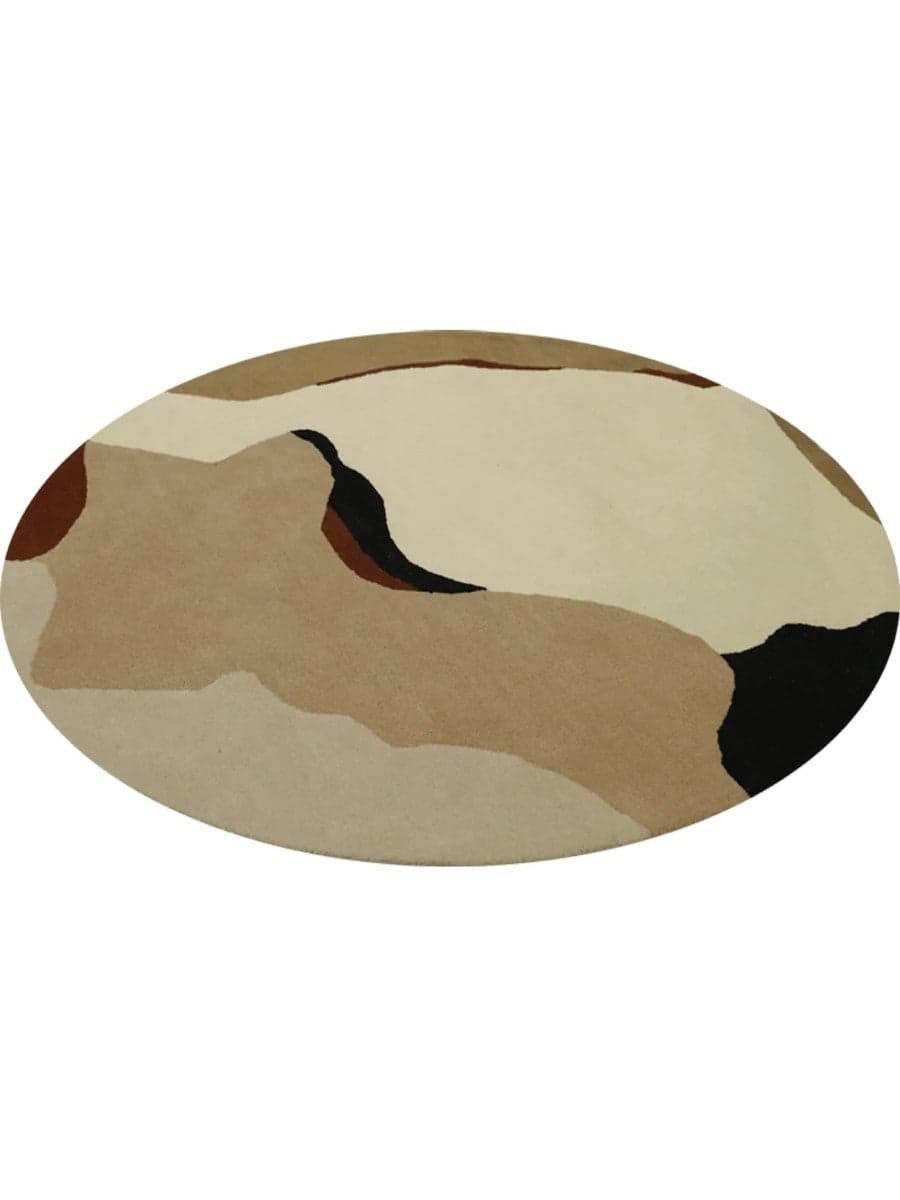 Sovo Sculpted Circular Dining Rug view 2