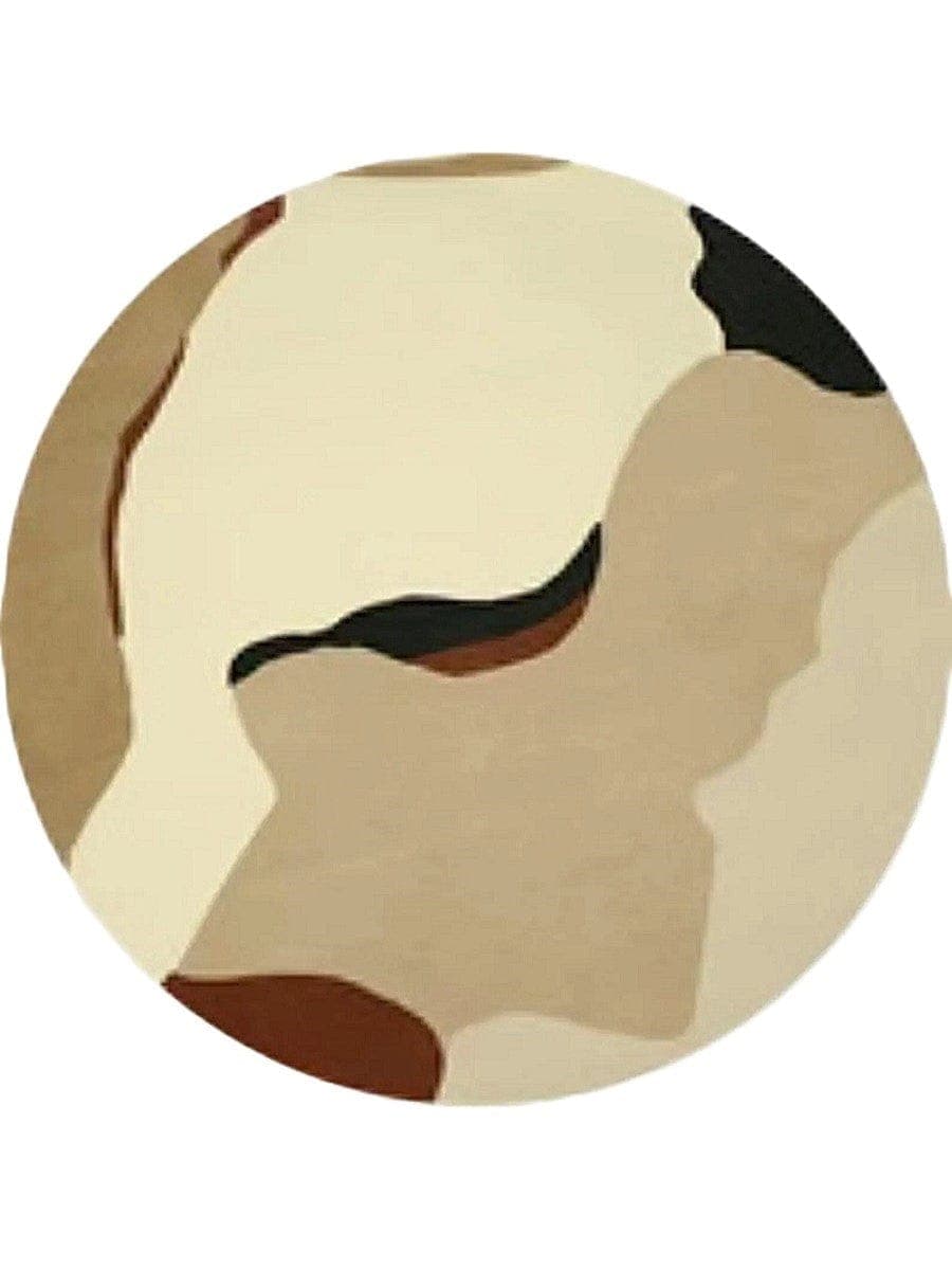 Sovo Sculpted Circular Dining Rug view 1
