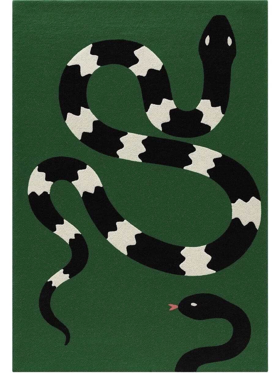 Venom Hand-Tufted Sculpted Wool Rug - Handcrafted Dining Table Rugs