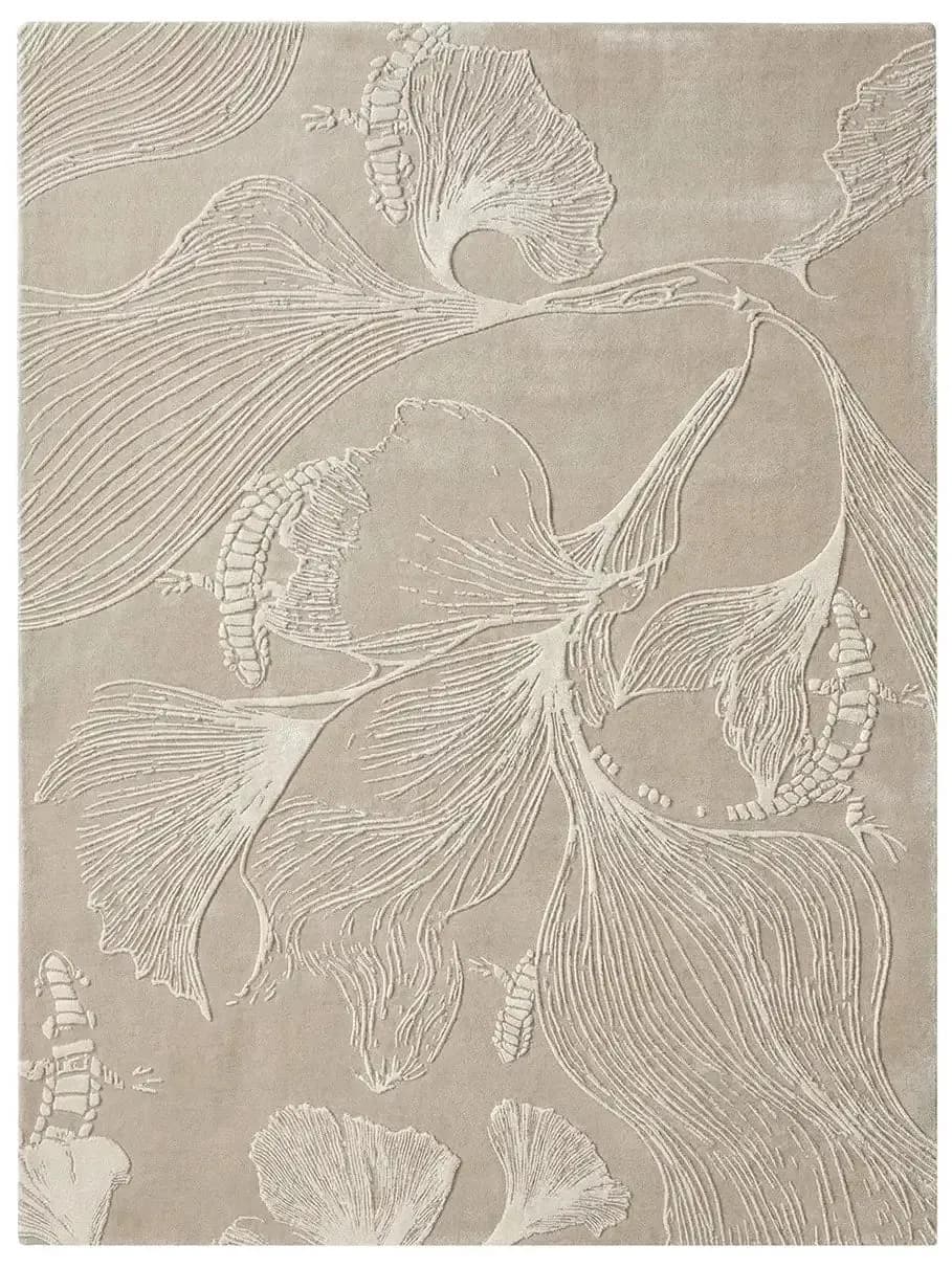 Flora Veil Hand-Tufted Wool & Silk Rug view 1