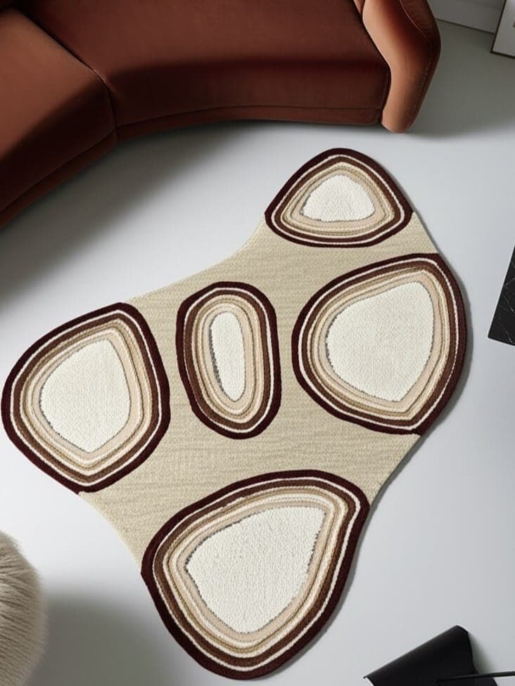 Linear Contemporary Hand-Tufted Modern Rug view 2