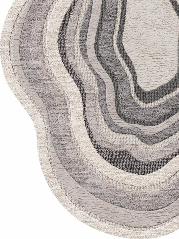Storm Concentric Hand-Tufted Wool Rug view 2