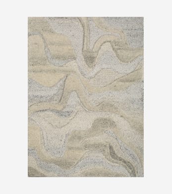 Pathways Slate Linear Abstract Rug - Handcrafted Abstract Rugs
