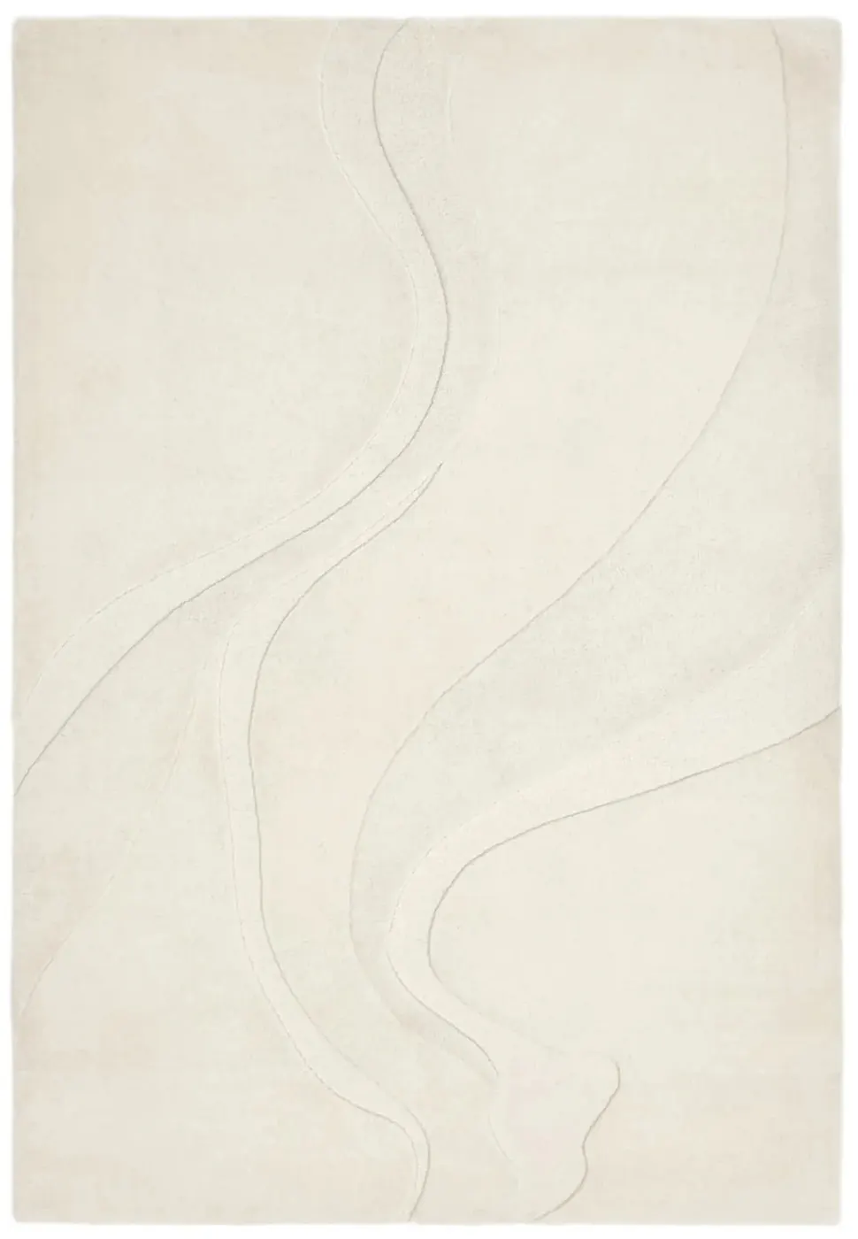 Flow Serene Sanctuary Tufted Wool Rug - Handcrafted Bedroom Rugs