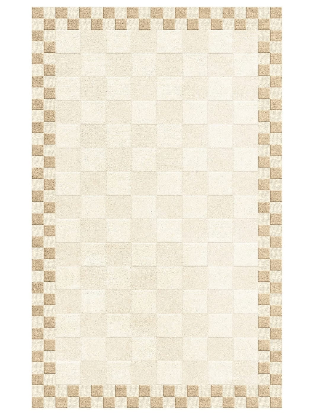 Check Grid Modern Dining Room Rug - Handcrafted Dining Room Rugs