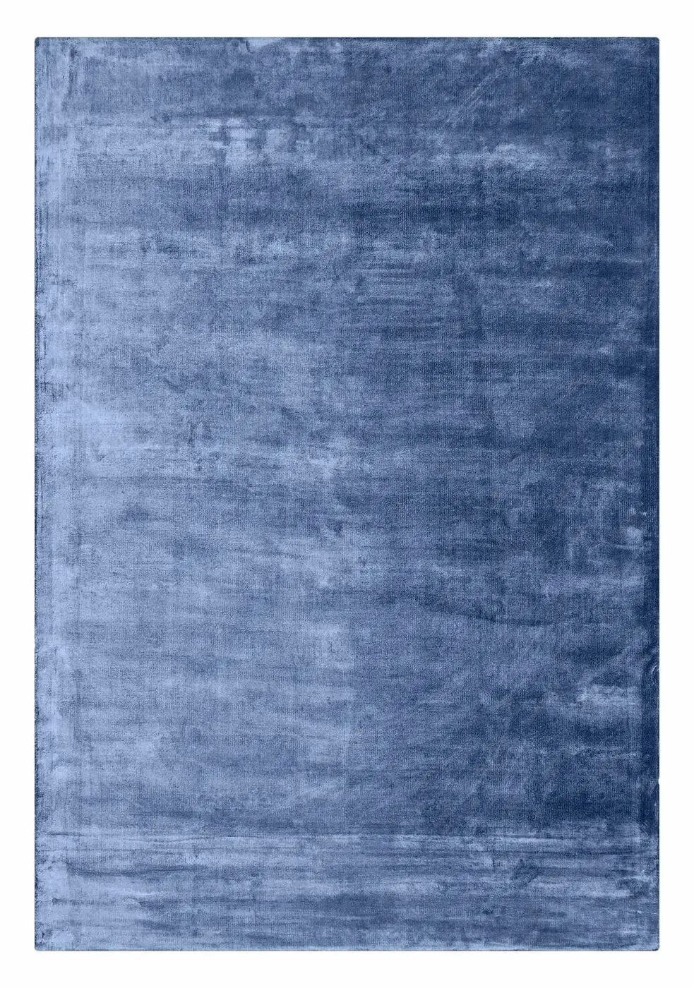 Solid Viscose Midnight Blue Handloom Rug - Handcrafted Handloom Rugs