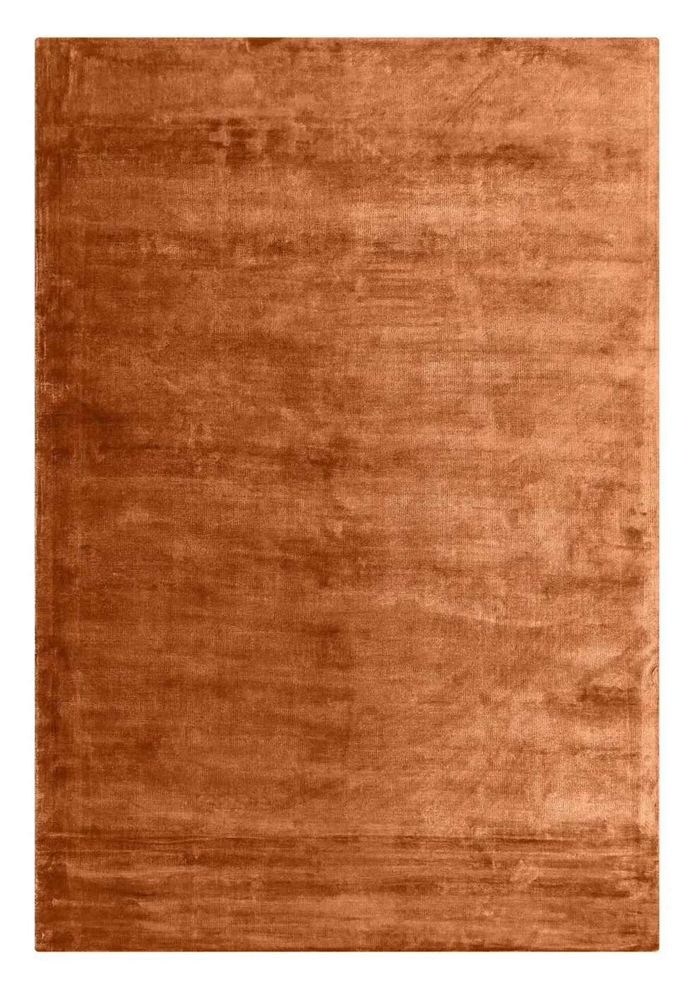 Solid Viscose Copper Handloom Rug - Handcrafted Handloom Rugs