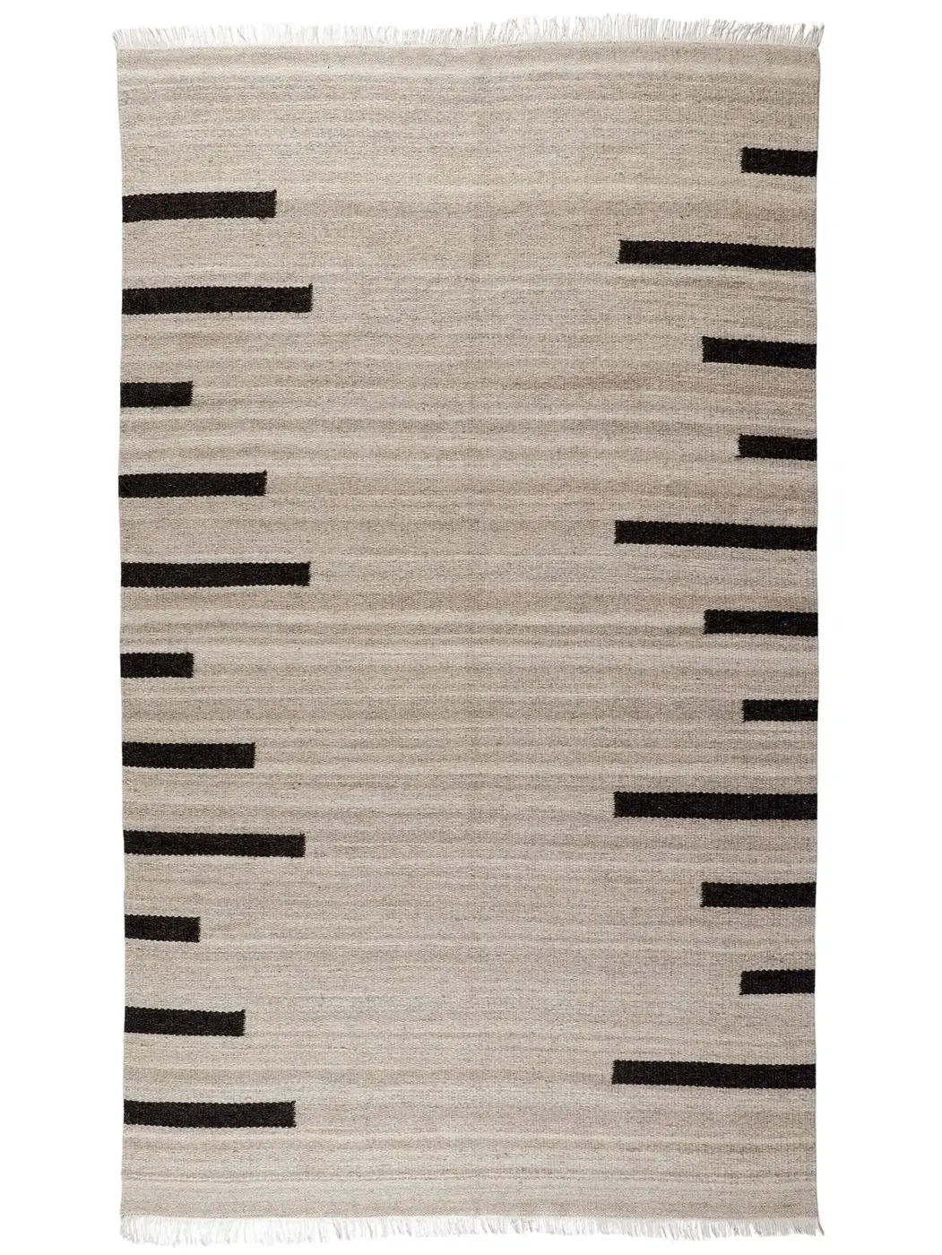 Bar Flatweave Artisan Wool Rug - Handcrafted Handwoven Rugs