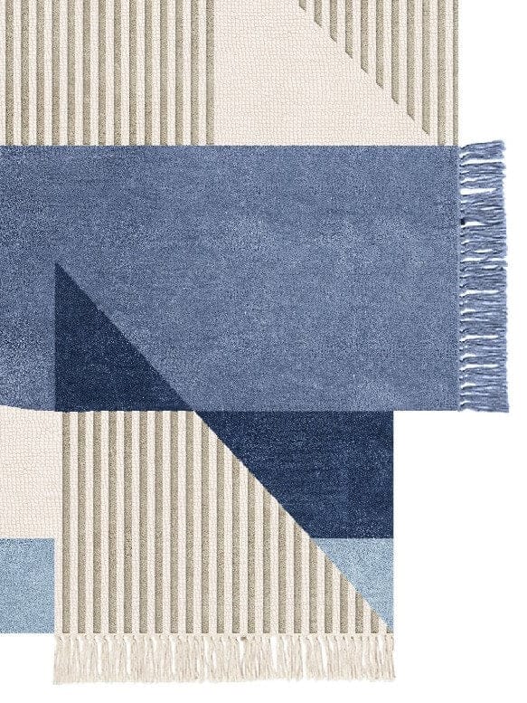Horizon Linear Gradient Modern Rug - Handcrafted Modern Rugs
