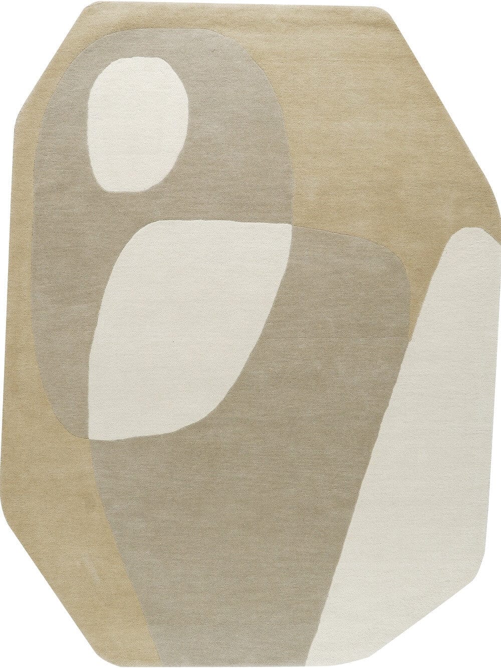 Kura Minimalist Contemporary Wool Rug - Handcrafted Modern Rugs