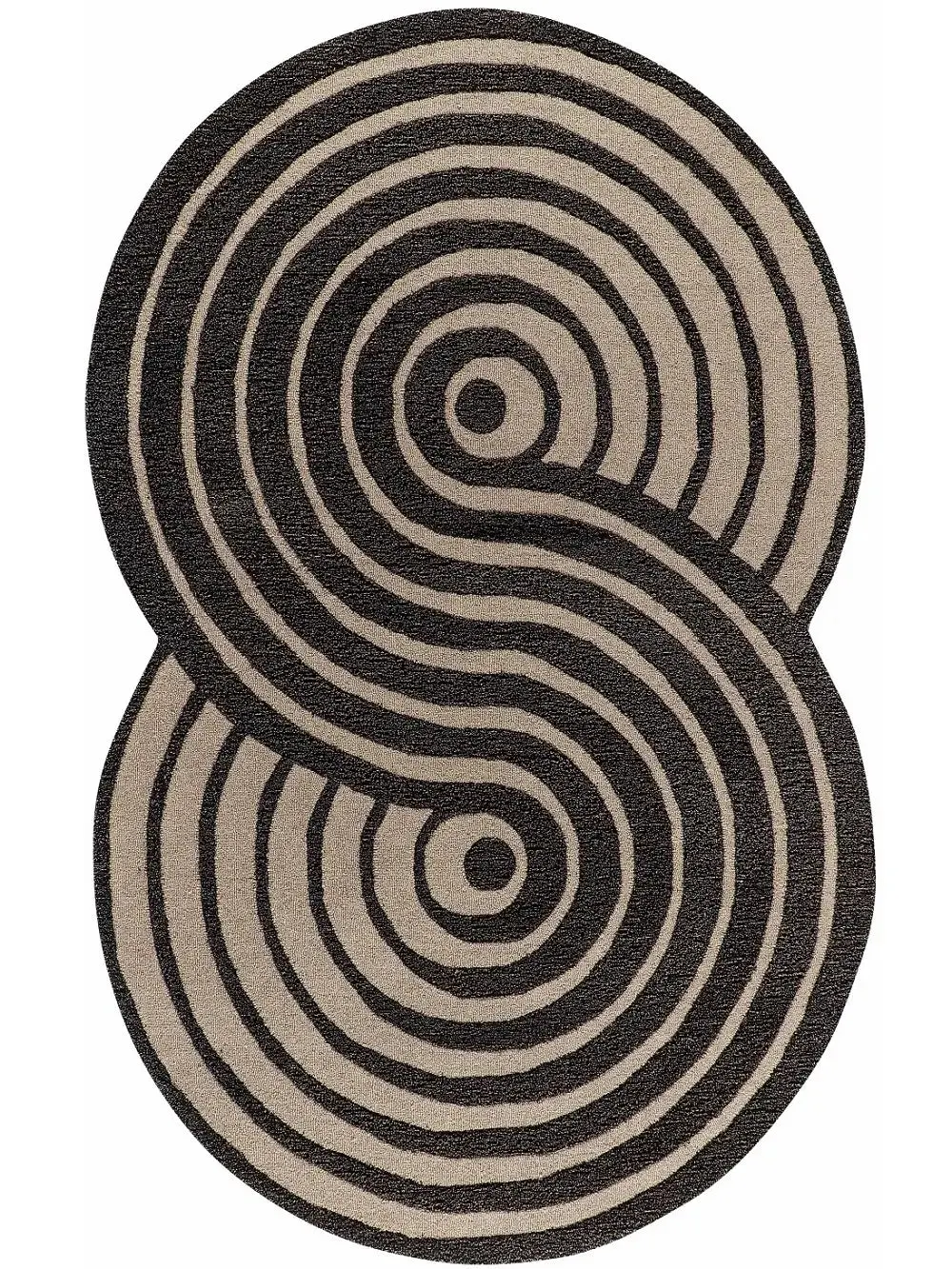Crescent High-Pile Sculpted Rug - Handcrafted Shaggy Rugs