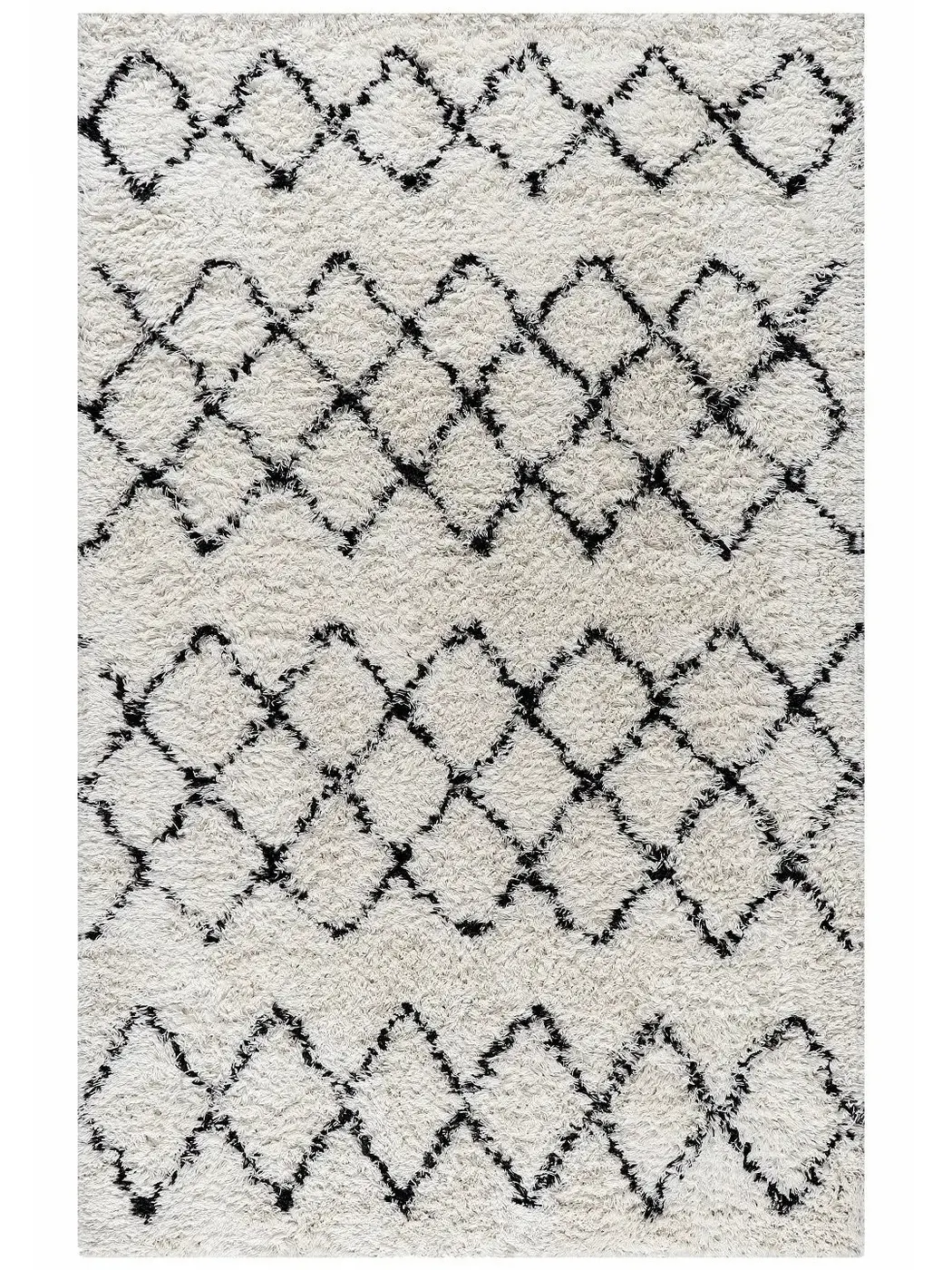 Nordic Shaggy High-Pile Wool Rug - Handcrafted Shaggy Rugs